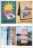 25 db modern művészeti képeslap felvágatlan párokban a Mozgó Világ kiadásában