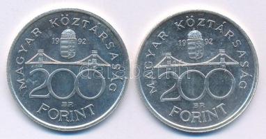 1992. 200Ft Ag "MNB" (2x) T:UNC
Adamo F13