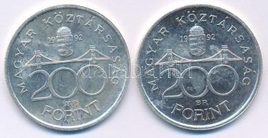 1992. 200Ft Ag "MNB" (2x) T:UNC,AU
Adamo F13