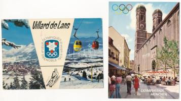 14 db MODERN olimpiai kiadású képeslap / 14 modern Olympic edition postcards