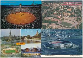 STADIONOK - 9 db modern sport képeslap / STADIUMS - 9 modern sport postcards