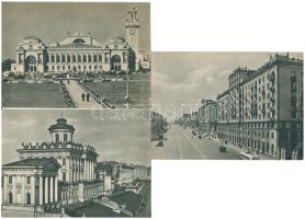 1955 MOSZKVA - 15 db modern szovjet képeslap tokban / MOSCOW - 15 modern postcards in case