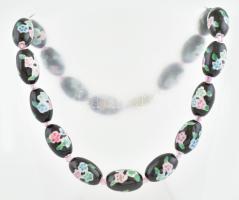 Vintage japán tensha porcelán nyaklánc 52 cm, 99 g