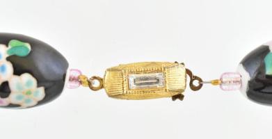 Vintage japán tensha porcelán nyaklánc 52 cm, 99 g