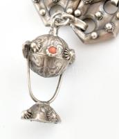 Neo etruszt peruzzi ezüst (Ag) karkötő cca 1930 Jelzett 40 g