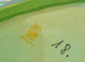 Zsolnay eozin jegesmedvék, jelzett, kis mázrepedésekkel, 20 cm, m: 13 cm