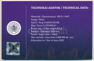 2022. 100Ft "Magyar Pénzmúzeum és Látogatóközpont" emléklapon T:UNC