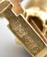 Hófehér édesvizi gyöngysor 14K arany (Au) csattal d: 6,2-67 mm, 19 cm, 10,9 g