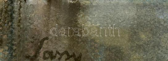 Sassy jelzéssel: Táj. Olaj, vászon, jelzett, dublírozott. Üvegezett fakeretben, 22,5×33 cm