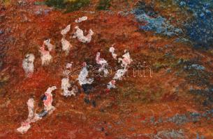 Olvashatatlan jelzéssel: Csendélet. Olaj, vászon, jelzett, fakeretben, 43×40,5 cm