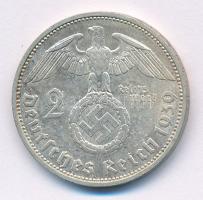 Német Harmadik Birodalom 1939F 2M Ag "Hindenburg" T:XF patina
German Third Reich 1939F 2 ...
