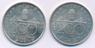 1994. 200Ft Ag "Deák" (2x) T:UNC
Adamo F13.1