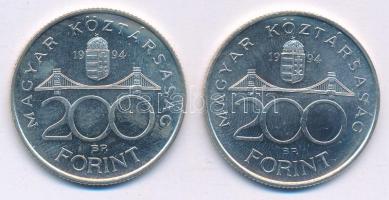 1994. 200Ft Ag "Deák" (2x) T:UNC
Adamo F13.1