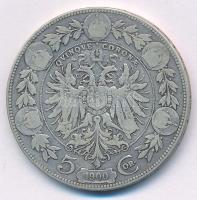 Ausztria 1900. 5K Ag "Ferenc József" T:F
Austria 1900. 5 Corona Ag "Franz Joseph&quo...