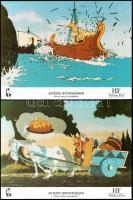 cca 1989 előtt készült Asterix rajzfilmekből 13 jelenet, részben fotóeljárással, részben nyomdatechn...