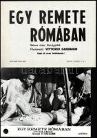 cca 1968 ,,Egy remete Rómában" című olasz filmvígjáték jelenetei és szereplői, 13 db vintage produkciós filmfotó, ezüst zselatinos fotópapíron, a használatból eredő (esetleges) kisebb hibákkal, + hozzáadva 1 db szöveges kisplakátot, 18x21 cm