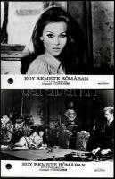 cca 1968 ,,Egy remete Rómában" című olasz filmvígjáték jelenetei és szereplői, 13 db vintage pr...