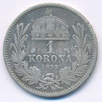 1893KB 1K Ag "Ferenc József" T:F 
Adamo K5