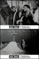 cca 1973 ,,Hubal őrnagy" című lengyel film jelenetei és szereplői, 26 db vintage produkciós filmfotó, ezüst zselatinos fotópapíron, a használatból eredő (esetleges) kisebb hibákkal, 18x21 cm