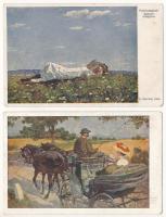 40 db RÉGI Wiener Kunst motívum képeslap vegyes minőségben / 40 pre-1945 Wiener Kunst motive postcar...