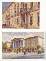 Budapest. Műemlékek Országos Bizottsága - 9 db régi képeslap