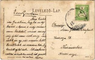 Trencsénteplic, Trencianske Teplice; Iső (első) számú Tükör fürdő. Wertheim Zsigmond kiadása / Spieg...