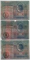 1912. 100K fekete "ROMANIA TIMBRU SPECIAL" felülbélyegzéssel (6db) T:F,VG
