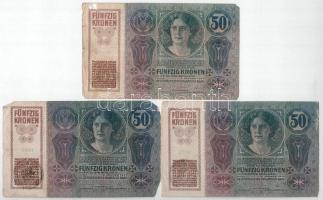 1914. 50K fekete "ROMANIA TIMBRU SPECIAL" felülbélyegzéssel (6db) T:F,VG kis anyaghiány