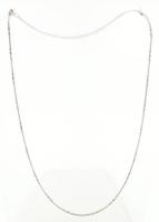 Ezüst(Ag) duplagolyós nyaklánc, jelzett, h: 45 cm, nettó: 5,4 g