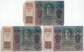 1914. 50K fekete "ROMANIA TIMBRU SPECIAL" felülbélyegzéssel (7db) T:F,VG kis anyaghiány