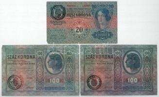1912. 100K fekete ROMANIA TIMBRU SPECIAL felülbélyegzéssel (2db) + 1913. 20K fekete ROMANIA TIMBRU SPECIAL felülbélyegzéssel + 1913. 20K II. kiadás fekete ROMANIA TIMBRU SPECIAL felülbélyegzéssel (4db) T:F egyiken kis anyaghiány, de amúgy szép papír