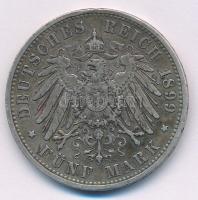 Német Államok / Poroszország 1899A 5M Ag "II. Vilmos" T:VF patina, karc
German States / P...