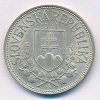 Szlovákia 1941. 20K Ag "Cirill és Metód" T:AU,XF patina Slovakia 1941. 20 Korun Ag "S...