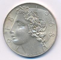 Csehszlovákia 1968. 50K Ag "A függetlenség 50. évfordulója / A Népköztársaság 20. évfordulója&q...