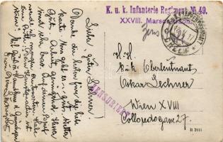 1917 Osztrák-magyar katonák csoportja / WWI Austro-Hungarian K.u.K. military, group of soldiers. pho...