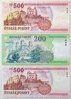 2001. 500Ft "EB" + 2004. 200Ft "FB" + 2013. 500Ft "EB" T:F