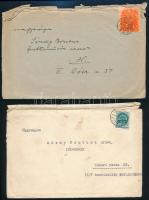 cca 1930-40 6 db Sárdy Brutus festőművésznek, a Fővárosi Képtár restaurátorának küldött levél és lev...