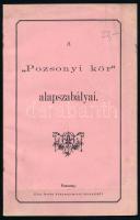 ca 1890 A Pozsonyi kör alapszabályai. 20p.