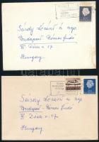 cca 1970 2 db Sárdy Lóránt (1931-2014) restaurátornak küldött karácsonyi üdvözlőlap