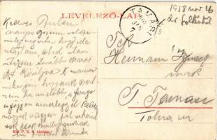 1908 Marosvásárhely, Targu Mures; Kossuth szobor, Takarékpénztár / statue, monument, savings bank (E...