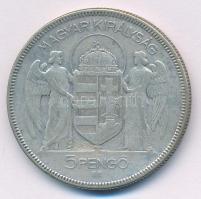 1930. 5P Ag "Horthy jobbra" T:F karc, ü.
Adamo P8