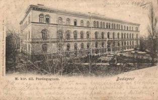1899 Budapest II. Állami pedagógium (kis szak.)