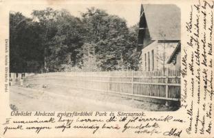 Alvácza park and pub