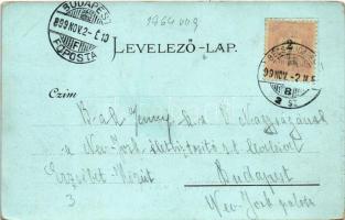 1899 (Vorläufer) Érsekújvár, Nové Zámky; Kossuth Lajos tér, templom. Conlegner J. és Fia kiadása / s...