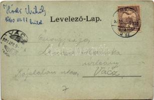 1901 Érsekújvár, Nové Zámky; Kossuth Lajos tér, Szálloda az Arany Oroszlánhoz, üzletek. Conlegner J....