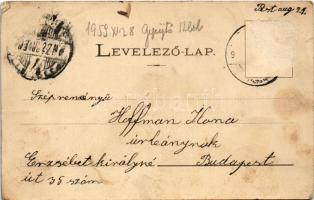 1903 Gyula, Kossuth tér, templom (szakadás / tear)