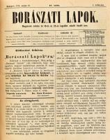 1874 Borászati Lapok 1874. évi folyam. 1874. jan. 7. - dec. 25., I. évf. 1-20, 22-24. szám, majdnem ...