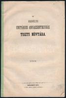 1868 Az Erdélyi Unitárius Anyaszentegyház tiszti névtára. Kolozsvárt, 1868., Róm. Kath. Lyceum, 12 p.