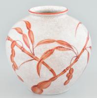 Rosenthal repesztett mázas porcelán váza. Kézzel festett, jelzett, hibátlan. 16 cm