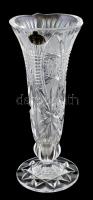 Cseh kristály váza. Címkével jelzett. hibátlan 25 cm